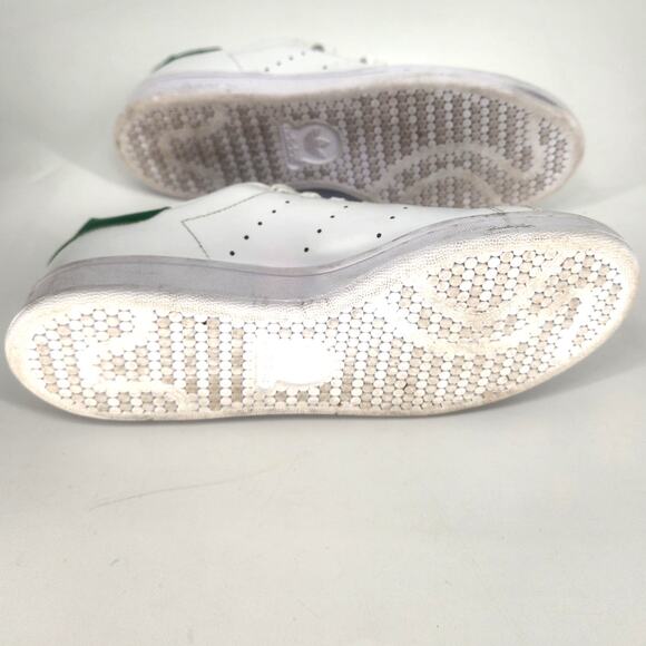Adidas Stan Smith White Leather Green Heel Tab Sneakers Women’s Size 7 - Picture 7 of 13